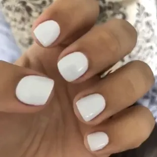Gel mani on natural nails