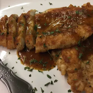 Pan Fried Chicken Breast in sauce