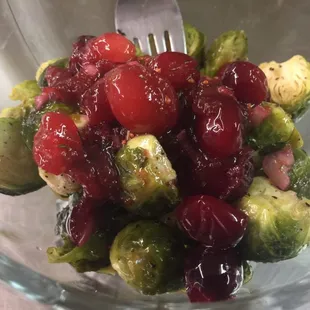 Brussels Sprouts with Cranberries