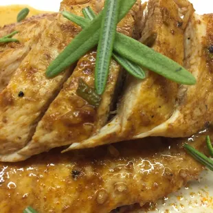 Grilled Chicken Breast with Mustard Maple sauce