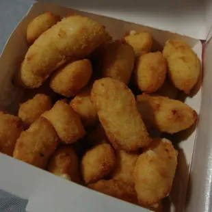 a box of fried tater tots
