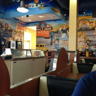 interior, sushi and sashimi