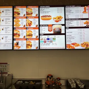 A&amp;W new digital menu