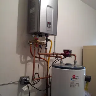 tankless water heater! done!