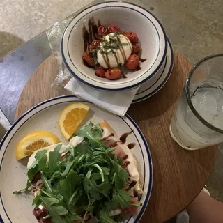 Burrata & Blistered Cherry Tomato Salad