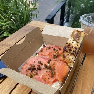 Strip of Caramelized Onion & Goat Cheese Focaccia