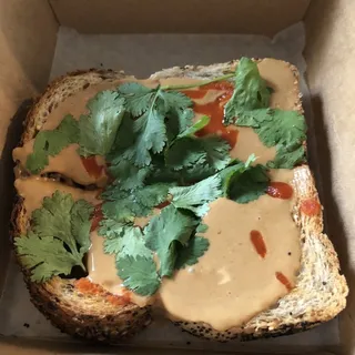PB, Sriracha & Cilantro
