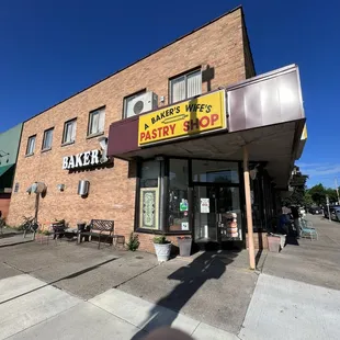 Exterior of bakery