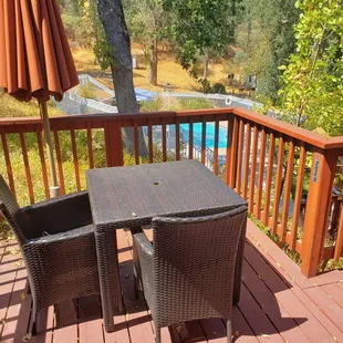 Patio area outside Country Rose