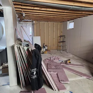 a room under construction