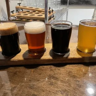 Flight of very good beer
