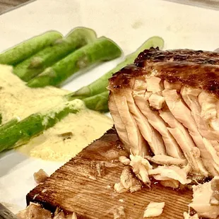 Cedar Plank Salmon was a winner!