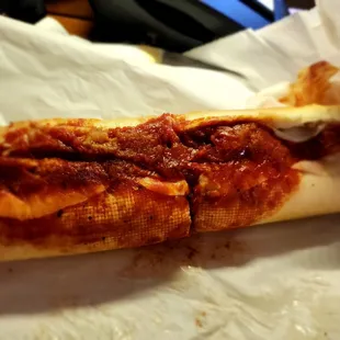 Supposed to be chicken parm hero