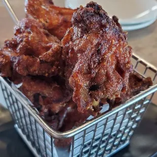 Chicken wing appetizer comes with sweet &amp; sour dipping sauce not pictured