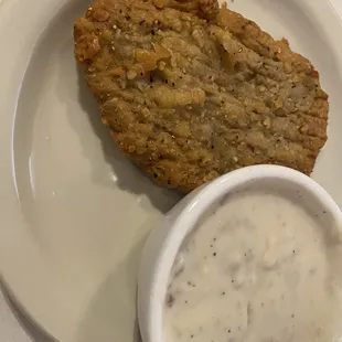 Chicken Fried Steak with milk sausage gravy