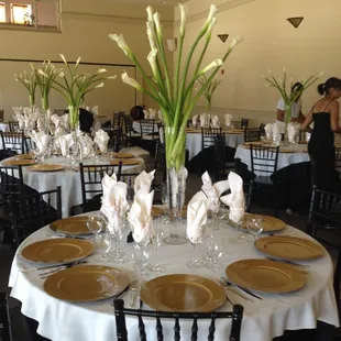 Getting a wedding started!