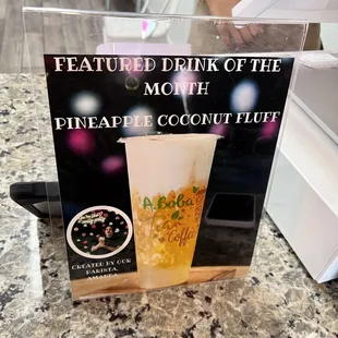 drink of the month