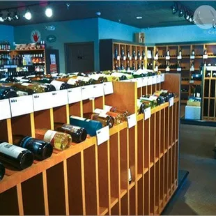 The interior of the store.