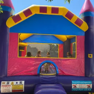 Purple bounce house