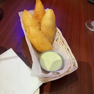 Yuca filled with jerk beef