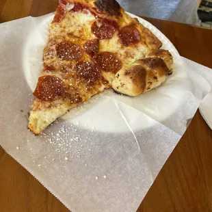 Pepperoni slice and garlic knot