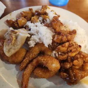 Misc meats and rice