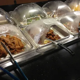  a variety of food items