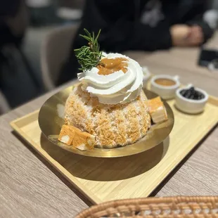 Thai ice tea shaved ice