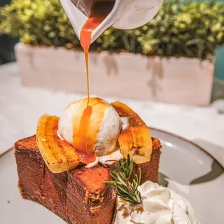 Banana Brulee Toast