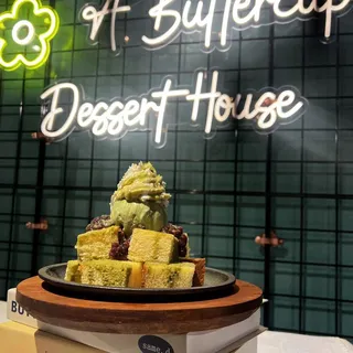 Matcha Red Bean Toast