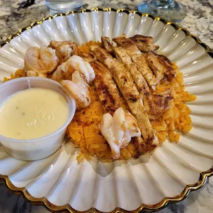 A.C.P.C (grilled shrimp with chicken)