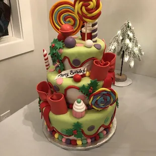 It belonged on a TV show. Didn&apos;t want to cut into it. Was a work of art.  Glad we did, the cake was as good as it looked!!!