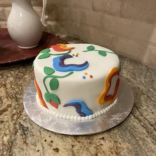 The cake Robert made.