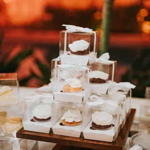 Individually wrapped cupcakes