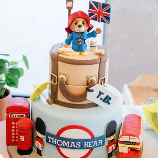 Paddington Bear Theme Cake