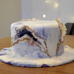 Amethyst crystal cake
