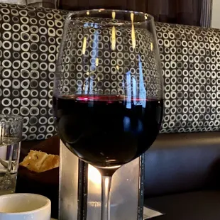 Glass of Super Tuscan Wine ($13)