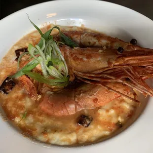 Polenta and Prawns