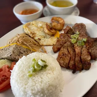 a plate of food