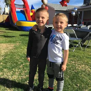 AWESOME bounce house combo slide!