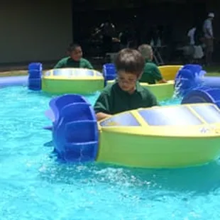 A Unique party idea! Paddle boat rentals in a portable lagoon or your swimming pool.