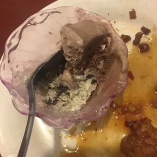 Ice cream- not great...