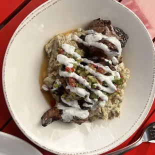 Pomegranate chicken was okay. I didn't taste pomegranate at all.