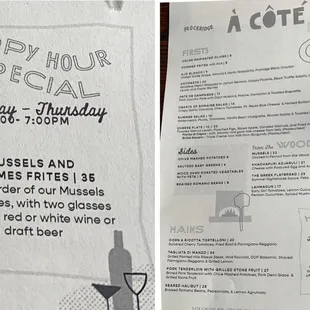 Menu. Oakland, Aug 2021