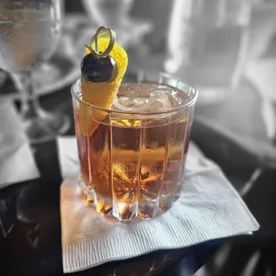 old fashioned, with whistle pig