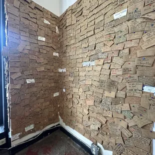 Coffee names wall DIY