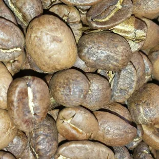 Freshly roasted Mexican coffee