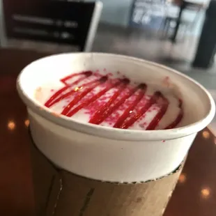 Red velvet latte