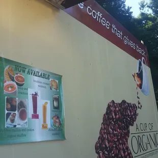 It's a drive thru little stationary truck.