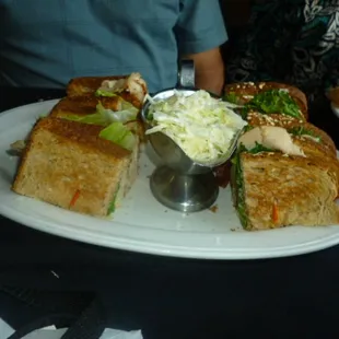 Club Sandwich &amp; Cole Slaw